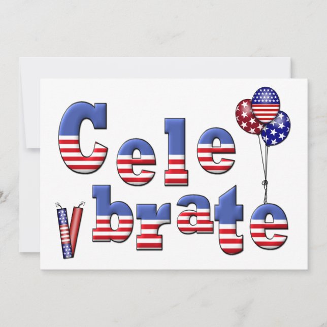 Invitation Célébration patriotique (Devant)