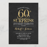 Célébration surprise des 60 ans de mariage - Table