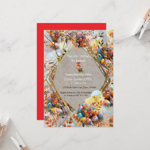 Invitation Célébrations d'anniversaire du dimanche de Pâques