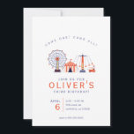 Invitation Célèbre Carnaval Cirque Anniversaire Fête Invitati<br><div class="desc">Célèbre Carnaval Cirque Anniversaire Fête Invitation</div>