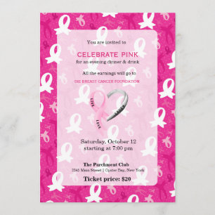 Invitation Célébrer l'événement Rose