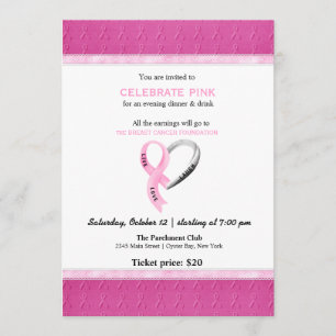 Invitation Célébrer l'événement Rose