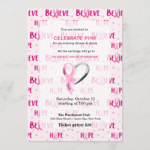 Invitation Célébrer l'événement Rose