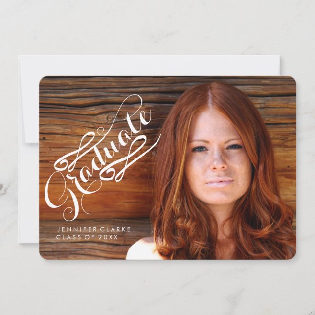 INVITATION CÉLÉBRER L'INVITATION DE LA FÊTE DE DIPLÔME PHOTO (Devant)