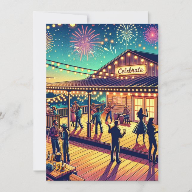 Invitation Célébrer toute fête personnalisée d'une occasion (Devant)