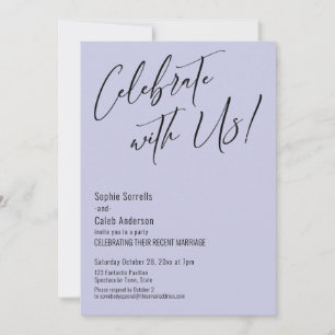 Invitation Célébrez avec nous ! Mariage moderne aux accents d
