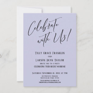 Invitation Célébrez avec nous ! Mariage Moderne aux couleurs