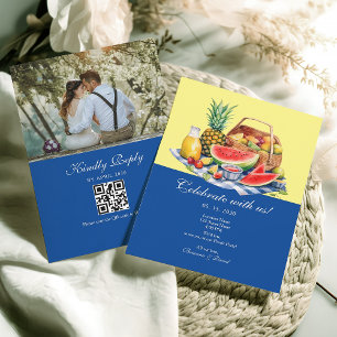 Invitation Célébrez avec nous Réception de mariage en pique-n