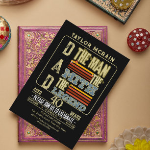 Invitation Célébrez N'Importe Quel Âge : L'Homme, Le Mythe, L