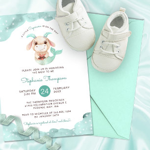 Invitation Céleste Capricorne Astrologie Baby shower des sign