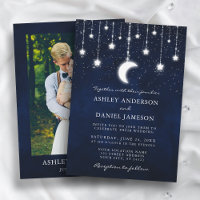 Céleste Lune Étoiles à cordes Lumières Mariage pho
