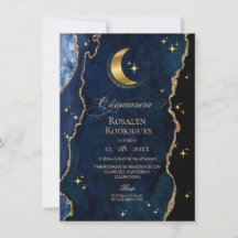 Celestial Quinceanera Midnight Stars Moon