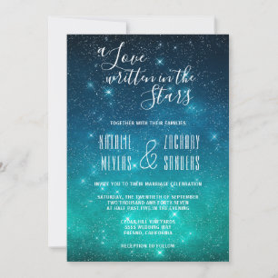 Invitation Celestial Un amour écrit dans les étoiles Mariage