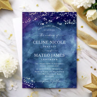 Céline ・ Élégant Mariage de nuit étoilé céleste