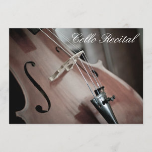 Invitation Cello Considérant élégant et élégant