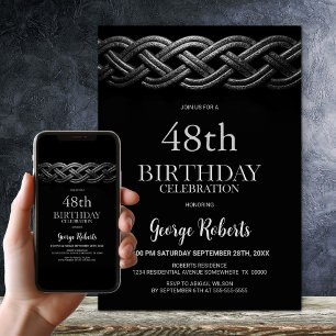 Invitation Celtic Knot N'importe quel âge fête d'anniversaire