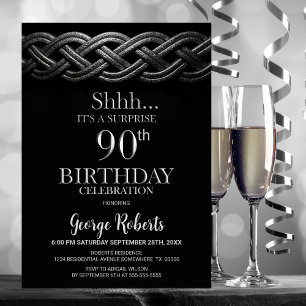 Invitation Celtic Knot Surprise 90ème anniversaire
