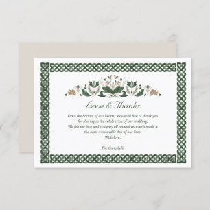Invitation Celtic noeud Floral moderne irlandais Mariage MERC