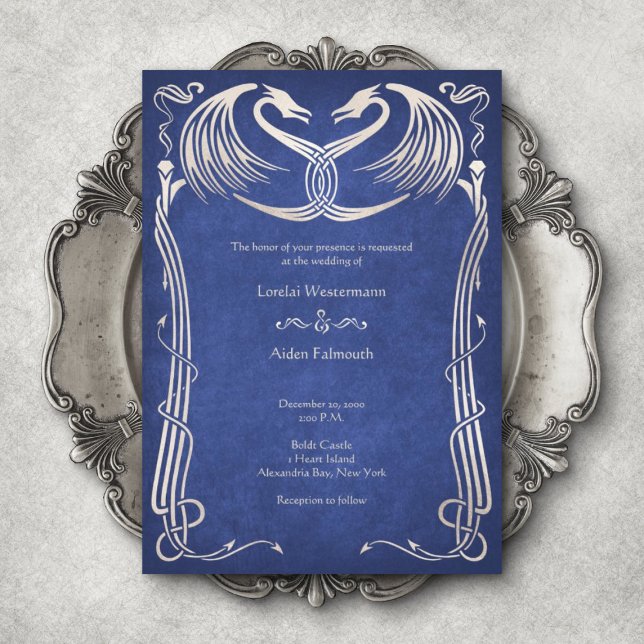 Invitation Celtic Viking Dragon Mariage (Créateur téléchargé)