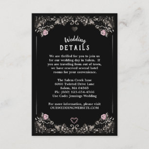 Invitation Cemetery Love Correspondant Détails du Mariage 3.5