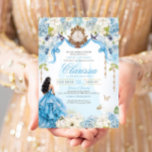 Invitation Cendrillon Bleu Sweet sixteen Royal Princesse<br><div class="desc">Un rêve de conte de fées se réalise. Votre journée spéciale mérite un design d'invitation très spécial. J'ai mis tant de temps et de soin à concevoir cette invitation et je suis AMOUREUX avec elle. J'espère que vous aussi ! Cette invitation à la Cendrillon comporte tellement de petites touches de...</div>