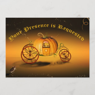 Invitation Cendrillon de fête d'anniversaire de