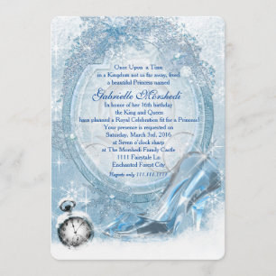 Invitation Cendrillon doux 16