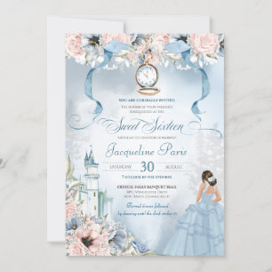 Invitation Cendrillon Fairy Tale Princess Sweet 16 Anniversai