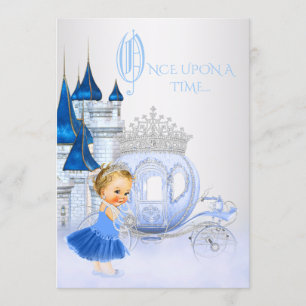 Invitation Cendrillon Il était une fois Princesse Anniversair