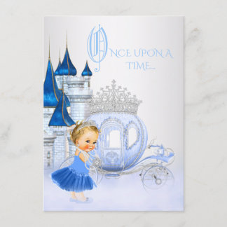 Invitation Cendrillon Il était une fois Princesse Anniversair