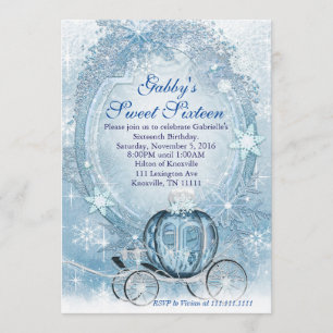 Invitation Cendrillon Invitation, Cendrillon Sweet sixteen