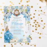 Invitation Cendrillon Princesse Bleu clair et or doux 16<br><div class="desc">Un rêve de conte de fées se réalise. Votre journée spéciale mérite un design d'invitation très spécial. J'ai mis tant de temps et de soin à concevoir cette invitation et je suis AMOUREUX avec elle. J'espère que vous aussi ! Cette invitation à la Cendrillon comporte tellement de petites touches de...</div>