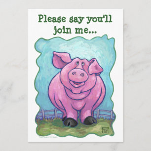 Invitation Centre de partie de porc