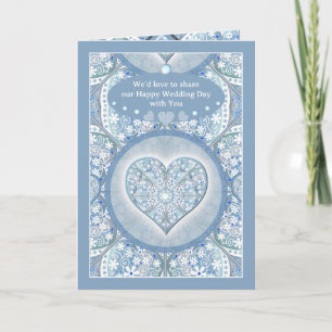 Invitation Céramique Lace Bleu clair