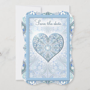 Invitation Céramique Lace Bleu clair