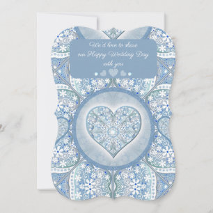 Invitation Céramique Lace Bleu clair