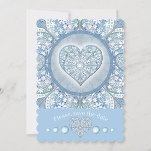 Invitation Céramique Lace Bleu clair