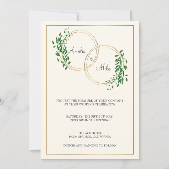 Invitation Cercle d'amour | MARIAGE (Devant)