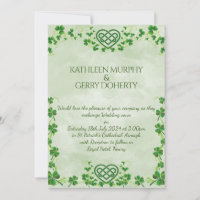 Cercle de Claddagh irlandais Shamrocks et noeud d'