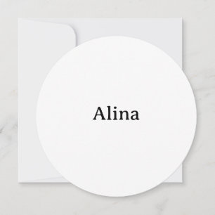 Invitation Cercle de promotion simple de marque 5,25" x 5,25"