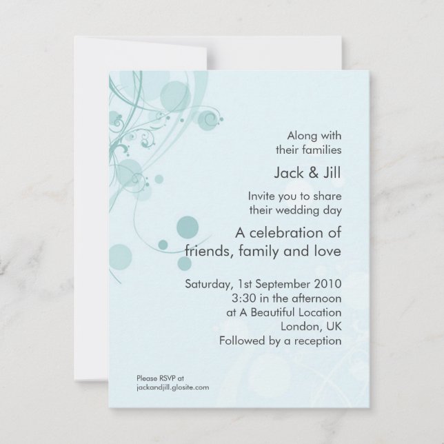 Invitation Cercle et Tourbillon (bleu) 4,25x5,25 (Devant)