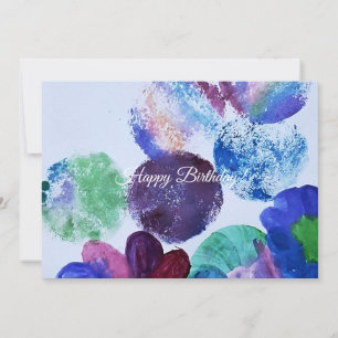 Invitation Cercles Aquarelles Abstraits et Fantaisistes pour
