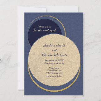 Invitation Cercles Géométriques Modernes - Mariage