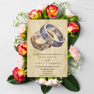 Invitation Cercles modernes Steampunk Minimaliste