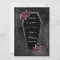 Cercueil Noir Roses Grises Étincelles Mariage Hall