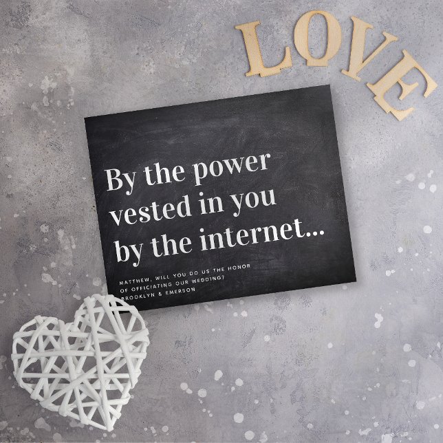 Invitation Cérémoniaire drôle Proposition Mariez-nous Invitat (Créateur téléchargé)