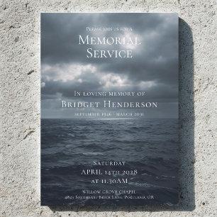 Invitation Cérémonie à la mémoire de l'Océan gris et triste