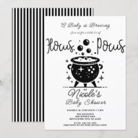 Cérémonie bébé Halloween Chaudron sorcière Noir Bl