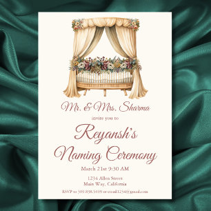 Invitation Cérémonie d'attribution de nom à la petite fille o