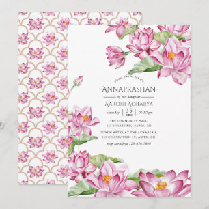 Invitation Cérémonie de la première bouchée de riz Annaprasha